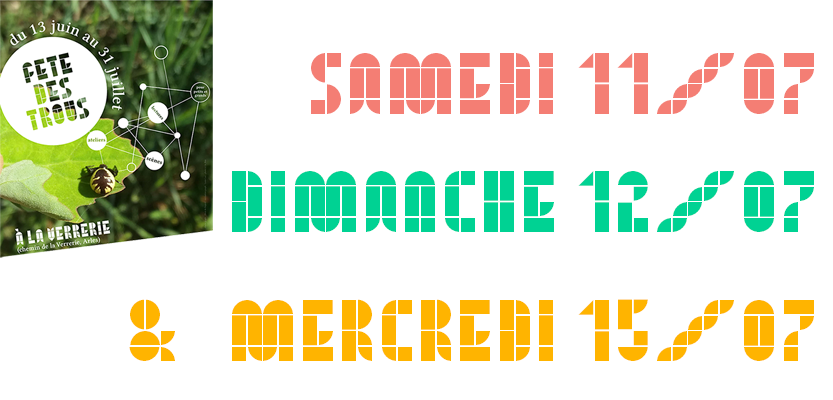 You are currently viewing Samedi 11 et dimanche 12 juillet & Mercredi 15 juillet